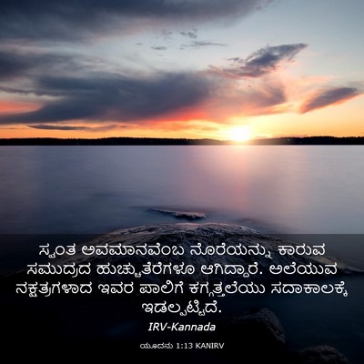 Picture 03 - ಯೂದನು 1:13 KANIRV - ಸ್ವಂತ ಅವಮಾನವೆಂಬ - Bible Verse Picture