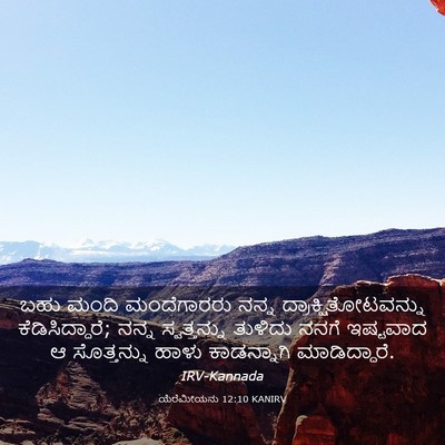 Picture 03 - ಯೆರೆಮೀಯನು 12:10 KANIRV - ಬಹು ಮಂದಿ - Bible Verse Picture