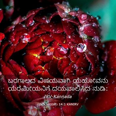 Picture 03 - ಯೆರೆಮೀಯನು 14:1 KANIRV - ಬರಗಾಲದ ವಿಷಯವಾಗಿ - Bible Verse Picture