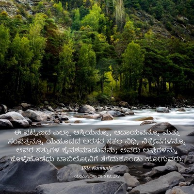 Picture 03 - ಯೆರೆಮೀಯನು 20:5 KANIRV - ಈ ಪಟ್ಟಣದ ಎಲ್ಲಾ - Bible Verse Picture