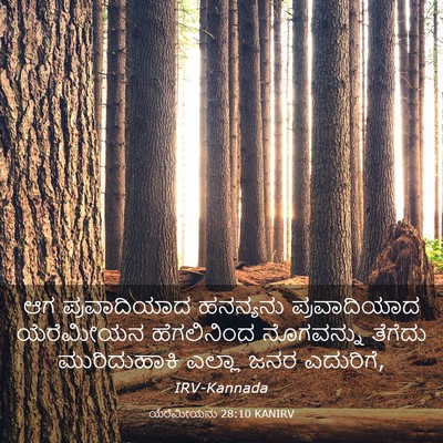 Picture 03 - ಯೆರೆಮೀಯನು 28:10 KANIRV - ಆಗ ಪ್ರವಾದಿಯಾದ - Bible Verse Picture