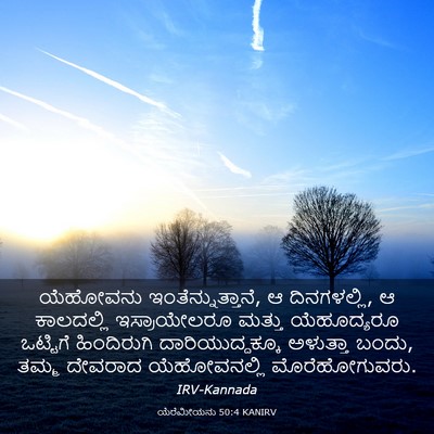 Picture 03 - ಯೆರೆಮೀಯನು 50:4 KANIRV - ಯೆಹೋವನು - Bible Verse Picture
