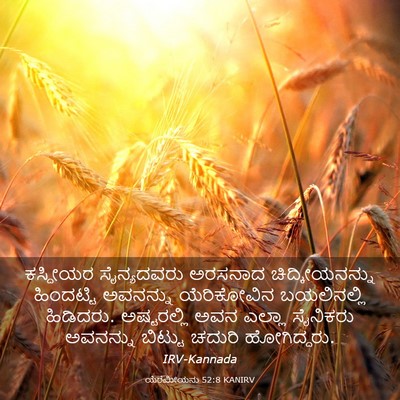 Picture 03 - ಯೆರೆಮೀಯನು 52:8 KANIRV - ಕಸ್ದೀಯರ ಸೈನ್ಯದವರು - Bible Verse Picture