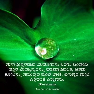 Picture 03 - ಯೆಶಾಯನು 10:26 KANIRV - ಸೇನಾಧೀಶ್ವರನಾದ - Bible Verse Picture