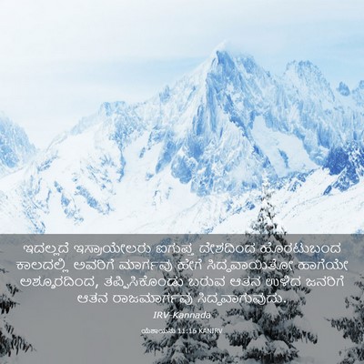 Picture 03 - ಯೆಶಾಯನು 11:16 KANIRV - ಇದಲ್ಲದೆ - Bible Verse Picture