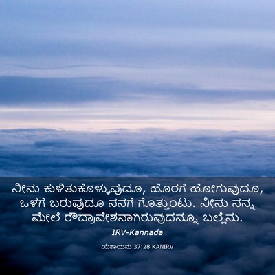 Picture 03 - ಯೆಶಾಯನು 37:28 KANIRV - ನೀನು - Bible Verse Picture