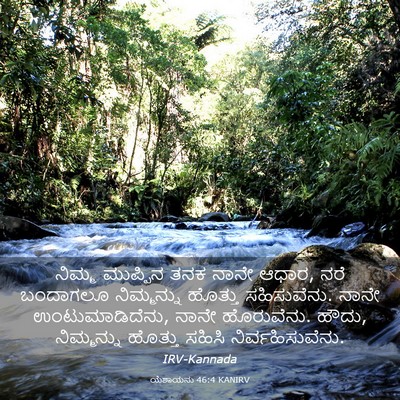 Picture 03 - ಯೆಶಾಯನು 46:4 KANIRV - ನಿಮ್ಮ ಮುಪ್ಪಿನ ತನಕ - Bible Verse Picture
