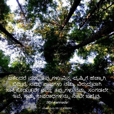 Picture 03 - ಯೆಶಾಯನು 59:12 KANIRV - ಏಕೆಂದರೆ ನಮ್ಮ - Bible Verse Picture