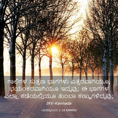 Picture 03 - ಯೆಹೆಜ್ಕೇಲನು 1:18 KANIRV - ಗಾಲಿಗಳ ಸುತ್ತಣ - Bible Verse Picture
