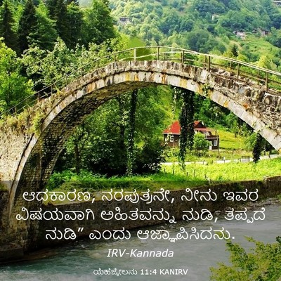 Picture 03 - ಯೆಹೆಜ್ಕೇಲನು 11:4 KANIRV - ಆದಕಾರಣ, ನರಪುತ್ರನೇ, - Bible Verse Picture