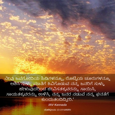 Picture 03 - ಯೆಹೆಜ್ಕೇಲನು 13:19 KANIRV - ನೀವು ಜವೆಗೋದಿಯ - Bible Verse Picture
