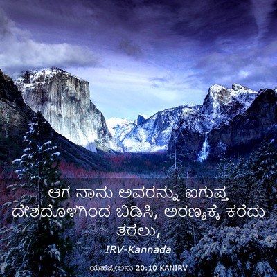 Picture 03 - ಯೆಹೆಜ್ಕೇಲನು 20:10 KANIRV - ಆಗ ನಾನು ಅವರನ್ನು - Bible Verse Picture
