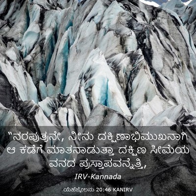 Picture 03 - ಯೆಹೆಜ್ಕೇಲನು 20:46 KANIRV - “ನರಪುತ್ರನೇ, ನೀನು - Bible Verse Picture