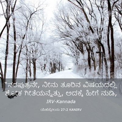 Picture 03 - ಯೆಹೆಜ್ಕೇಲನು 27:2 KANIRV - “ನರಪುತ್ರನೇ, ನೀನು - Bible Verse Picture