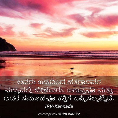 Picture 03 - ಯೆಹೆಜ್ಕೇಲನು 32:20 KANIRV - ಅವರು ಖಡ್ಗದಿಂದ - Bible Verse Picture