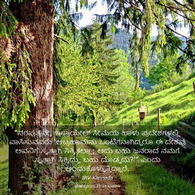 Picture 03 - ಯೆಹೆಜ್ಕೇಲನು 33:24 KANIRV - “ನರಪುತ್ರನೇ, - Bible Verse Picture