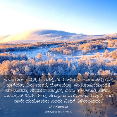 Picture 03 - ಯೆಹೆಜ್ಕೇಲನು 35:15 KANIRV - ಇಸ್ರಾಯೇಲರ - Bible Verse Picture