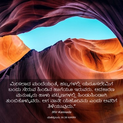 Picture 03 - ಯೆಹೆಜ್ಕೇಲನು 36:38 KANIRV - ಮೀಸಲಾದ ಮಂದೆಯಂತೆ, - Bible Verse Picture