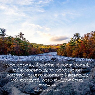 Picture 03 - ಯೆಹೆಜ್ಕೇಲನು 40:37 KANIRV - ಅದರ ಕಂಬಗಳು, - Bible Verse Picture