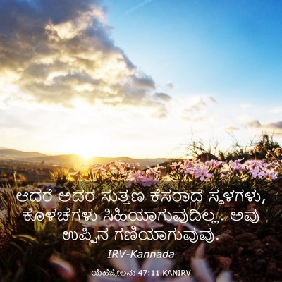 Picture 03 - ಯೆಹೆಜ್ಕೇಲನು 47:11 KANIRV - ಆದರೆ ಅದರ ಸುತ್ತಣ - Bible Verse Picture