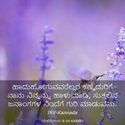 Picture 03 - ಯೆಹೆಜ್ಕೇಲನು 5:14 KANIRV - ಹಾದುಹೋಗುವವರೆಲ್ಲರ - Bible Verse Picture