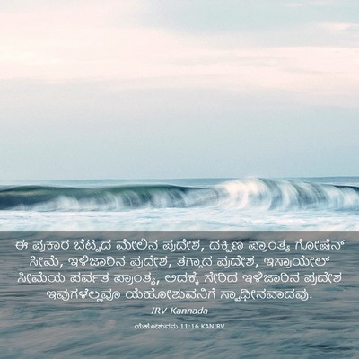 Picture 03 - ಯೆಹೋಶುವನು 11:16 KANIRV - ಈ ಪ್ರಕಾರ ಬೆಟ್ಟದ - Bible Verse Picture