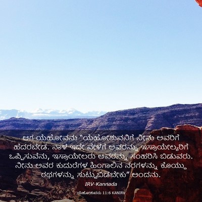 Picture 03 - ಯೆಹೋಶುವನು 11:6 KANIRV - ಆಗ ಯೆಹೋವನು - Bible Verse Picture