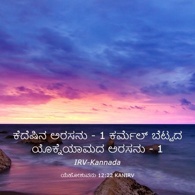 Picture 03 - ಯೆಹೋಶುವನು 12:22 KANIRV - ಕೆದೆಷಿನ ಅರಸನು - 1 - Bible Verse Picture