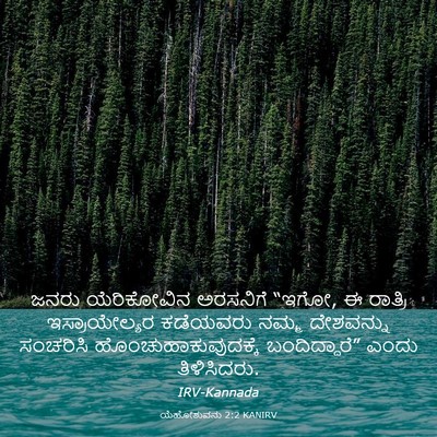 Picture 03 - ಯೆಹೋಶುವನು 2:2 KANIRV - ಜನರು ಯೆರಿಕೋವಿನ - Bible Verse Picture