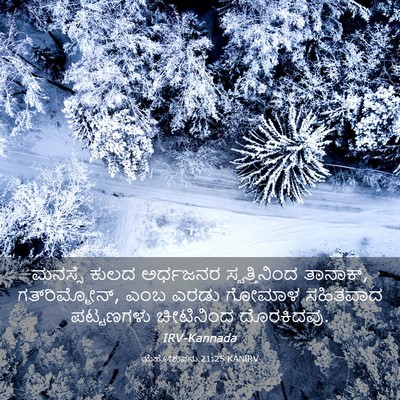 Picture 03 - ಯೆಹೋಶುವನು 21:25 KANIRV - ಮನಸ್ಸೆ ಕುಲದ - Bible Verse Picture