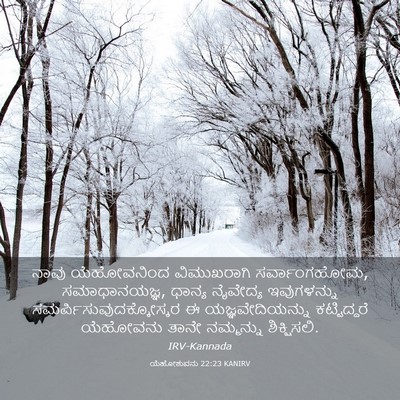 Picture 03 - ಯೆಹೋಶುವನು 22:23 KANIRV - ನಾವು ಯೆಹೋವನಿಂದ - Bible Verse Picture
