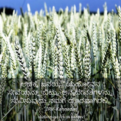 Picture 03 - ಯೆಹೋಶುವನು 24:16 KANIRV - ಅದಕ್ಕೆ ಜನರು, - Bible Verse Picture