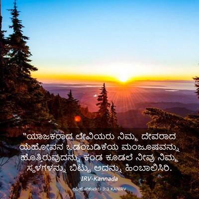Picture 03 - ಯೆಹೋಶುವನು 3:3 KANIRV - “ಯಾಜಕರಾದ ಲೇವಿಯರು - Bible Verse Picture