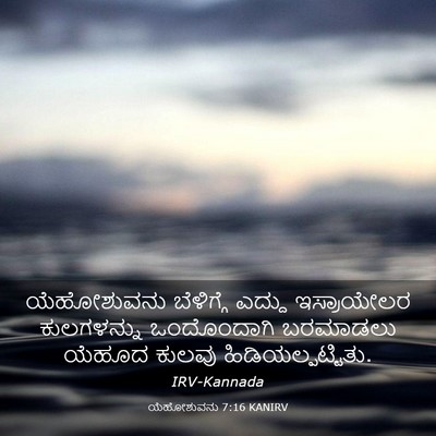 Picture 03 - ಯೆಹೋಶುವನು 7:16 KANIRV - ಯೆಹೋಶುವನು - Bible Verse Picture