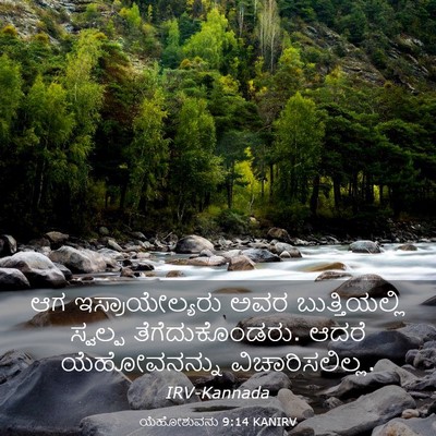 Picture 03 - ಯೆಹೋಶುವನು 9:14 KANIRV - ಆಗ ಇಸ್ರಾಯೇಲ್ಯರು - Bible Verse Picture