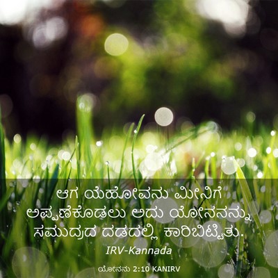 Picture 03 - ಯೋನನು 2:10 KANIRV - ಆಗ ಯೆಹೋವನು ಮೀನಿಗೆ - Bible Verse Picture