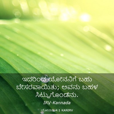Picture 03 - ಯೋನನು 4:1 KANIRV - ಇದರಿಂದ ಯೋನನಿಗೆ - Bible Verse Picture