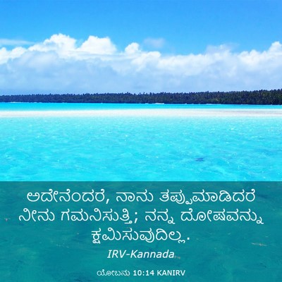 Picture 03 - ಯೋಬನು 10:14 KANIRV - ಅದೇನೆಂದರೆ, ನಾನು - Bible Verse Picture