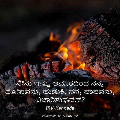 Picture 03 - ಯೋಬನು 10:6 KANIRV - ನೀನು ಇಷ್ಟು - Bible Verse Picture