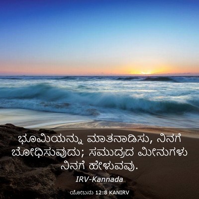 Picture 03 - ಯೋಬನು 12:8 KANIRV - ಭೂಮಿಯನ್ನು - Bible Verse Picture