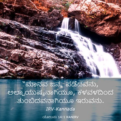 Picture 03 - ಯೋಬನು 14:1 KANIRV - “ಮಾನವ ಜನ್ಮ - Bible Verse Picture