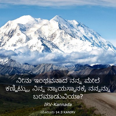 Picture 03 - ಯೋಬನು 14:3 KANIRV - ನೀನು ಇಂಥವನಾದ ನನ್ನ - Bible Verse Picture