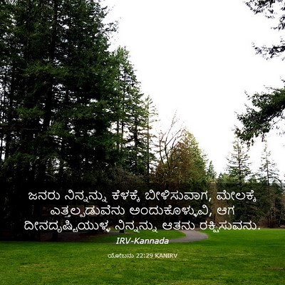 Picture 03 - ಯೋಬನು 22:29 KANIRV - ಜನರು ನಿನ್ನನ್ನು - Bible Verse Picture