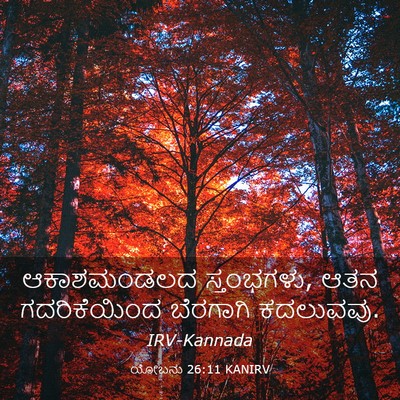 Picture 03 - ಯೋಬನು 26:11 KANIRV - ಆಕಾಶಮಂಡಲದ - Bible Verse Picture