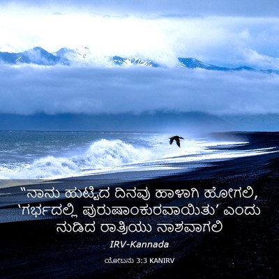 Picture 03 - ಯೋಬನು 3:3 KANIRV - “ನಾನು ಹುಟ್ಟಿದ - Bible Verse Picture