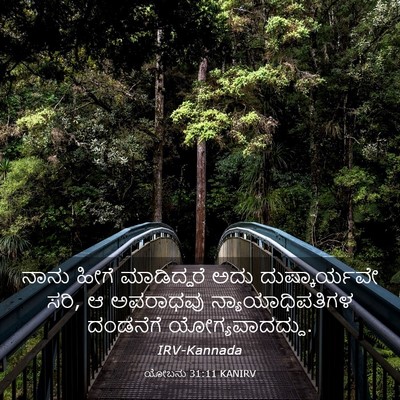 Picture 03 - ಯೋಬನು 31:11 KANIRV - ನಾನು ಹೀಗೆ - Bible Verse Picture