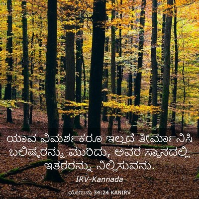 Picture 03 - ಯೋಬನು 34:24 KANIRV - ಯಾವ ವಿಮರ್ಶಕರೂ - Bible Verse Picture