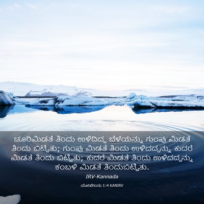 Picture 03 - ಯೋವೇಲನು 1:4 KANIRV - ಚೂರಿಮಿಡತೆ ತಿಂದು - Bible Verse Picture
