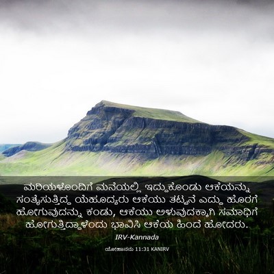 Picture 03 - ಯೋಹಾನನು 11:31 KANIRV - ಮರಿಯಳೊಂದಿಗೆ - Bible Verse Picture