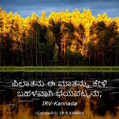 Picture 03 - ಯೋಹಾನನು 19:8 KANIRV - ಪಿಲಾತನು ಈ ಮಾತನ್ನು - Bible Verse Picture